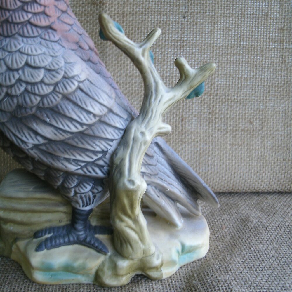 Vintage Large Homco Brown Owl Porcelain Figurine - Picture 12 of 16